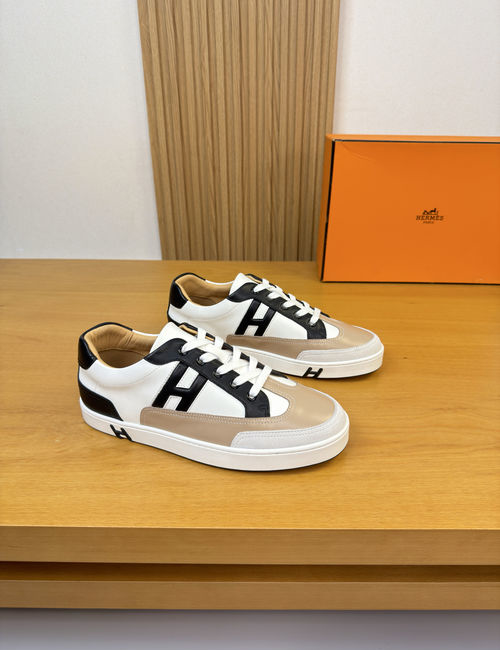 Hermes Nappa Suede Casual Skate Shoes