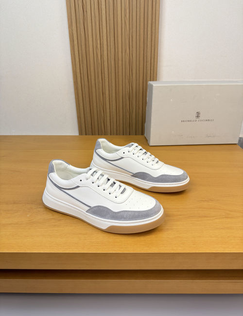 Brunello Cucinelli BC Casual Leather Sneakers With Comfort Sole