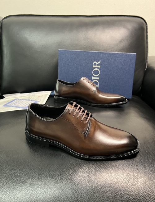 Christian Dior CD Premium Leather Dress Shoes Comfortable Sole