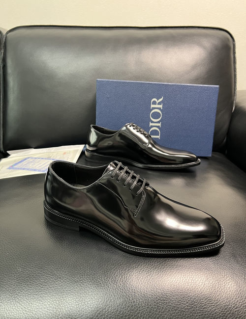 Christian Dior CD Premium Leather Dress Shoes Comfortable Sole