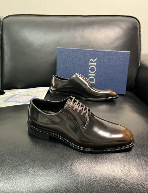 Christian Dior CD Premium Leather Dress Shoes Comfortable Sole