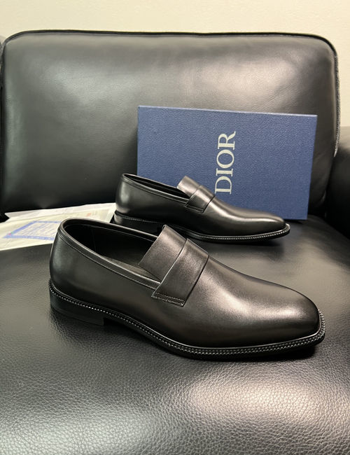 Christian Dior CD Premium Leather Dress Shoes Comfortable Sole