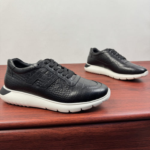 Hogan Interactive Cube Series, Textured Leather, Lightweight Sole