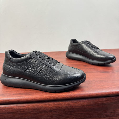 Hogan Interactive Cube Series, Textured Leather, Lightweight Sole