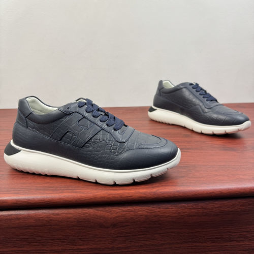 Hogan Interactive Cube Series, Textured Leather, Lightweight Sole