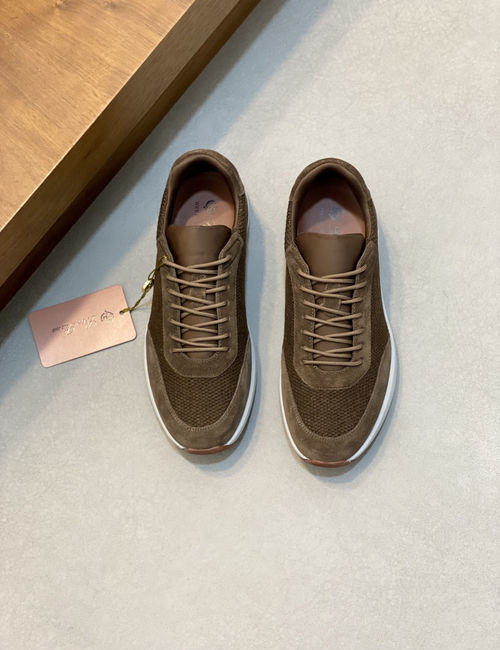 Loro Piana LP Modern Week End Walk Sneakers With Wool Upper