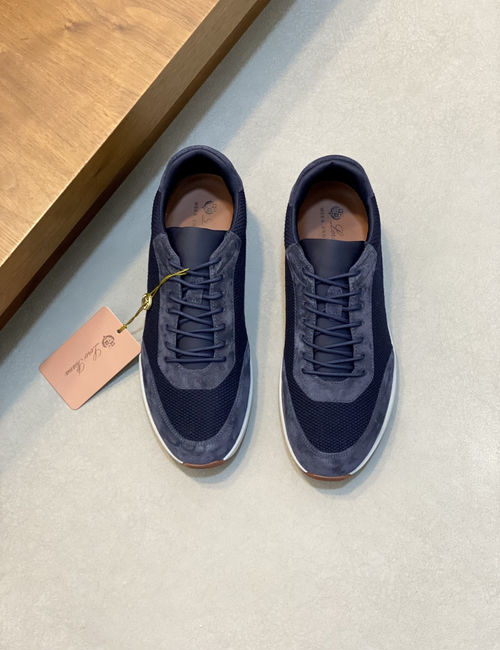 Loro Piana LP Modern Week End Walk Sneakers With Wool Upper