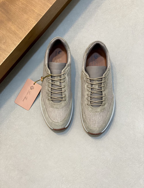 Loro Piana LP Modern Week End Walk Sneakers With Wool Upper