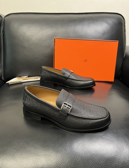 Hermes Premium Cowhide Leather Comfortable Casual Shoes