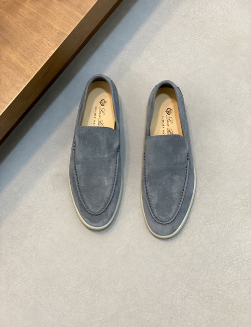 Loro Piana LP Suede Leather Slip-on Loafers