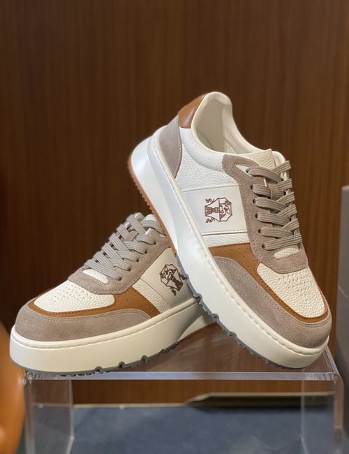 Brunello Cucinelli BC Leather Casual Comfort Sneakers