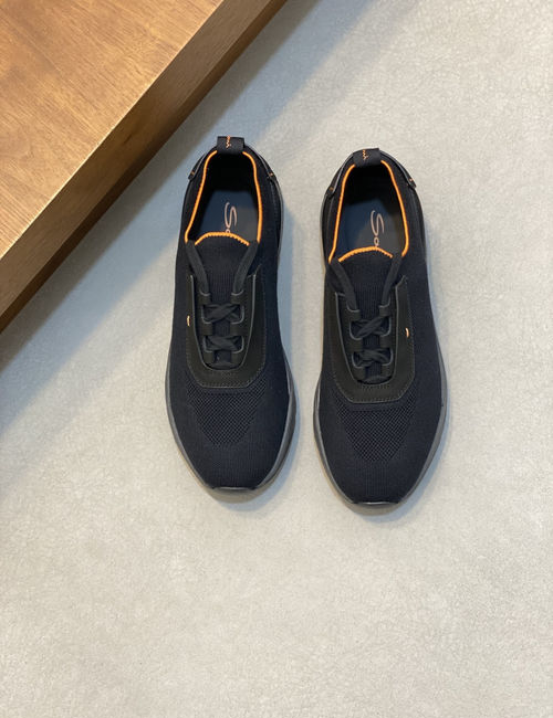 Santoni Wool Knit Casual Sneakers