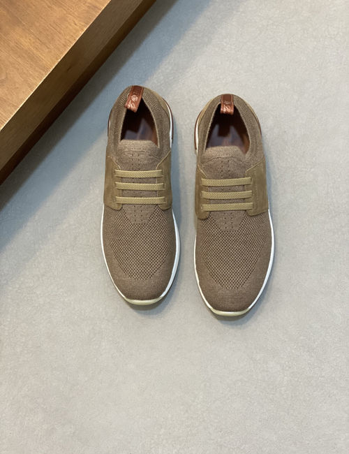 Loro Piana LP Wool Blend Knit Sneakers