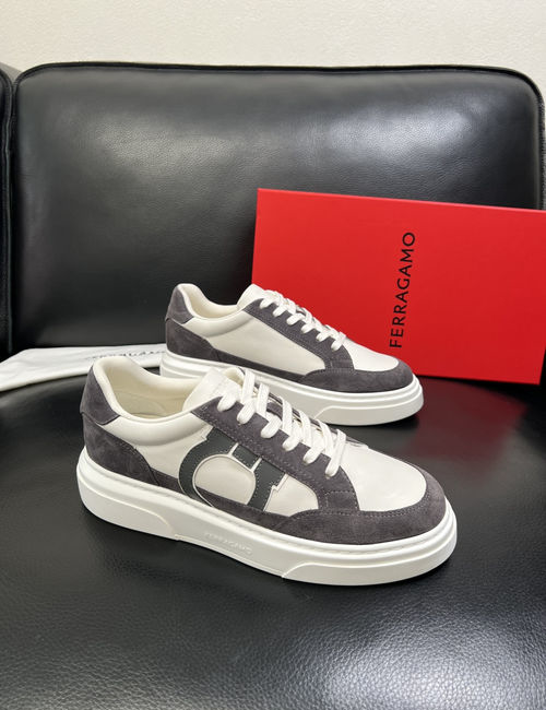 Ferragamo Premium Leather Casual Shoes