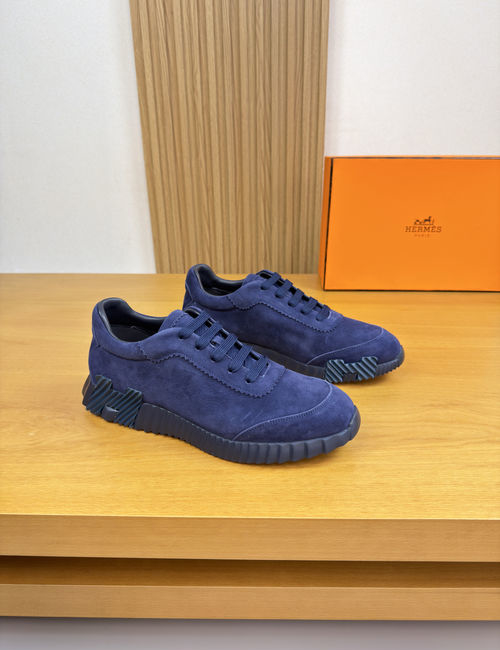 Hermes Premium Suede Casual Sneakers