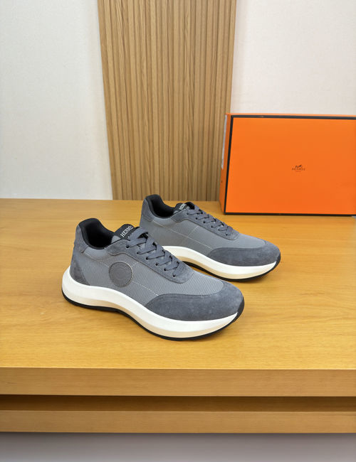Hermes Premium Suede Casual Sneakers