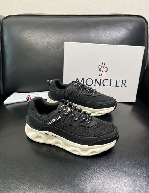 Moncler Genuine Leather Sneakers With Original Sole