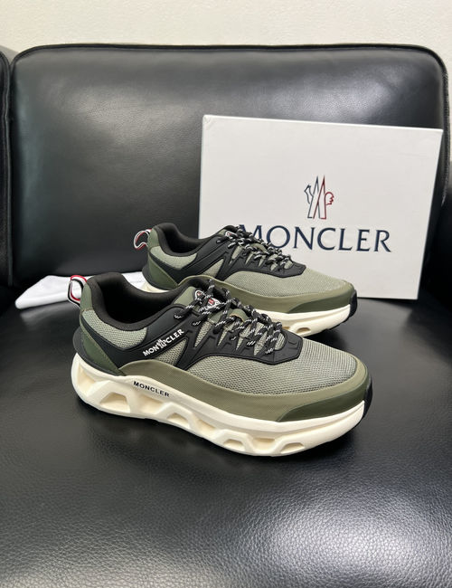 Moncler Genuine Leather Sneakers With Original Sole
