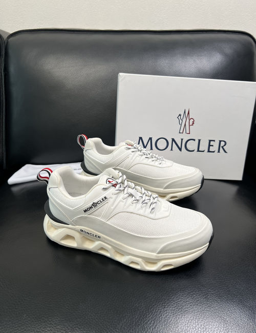Moncler Genuine Leather Sneakers With Original Sole