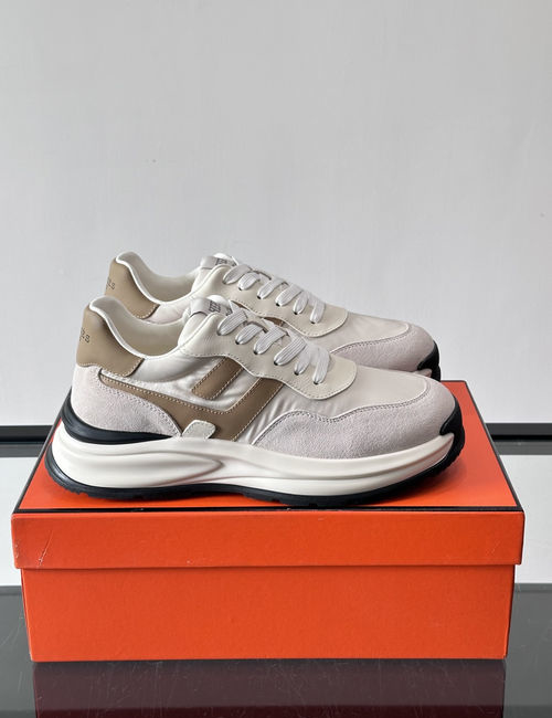 Hermes Birkin Suede Breathable Casual Sneakers