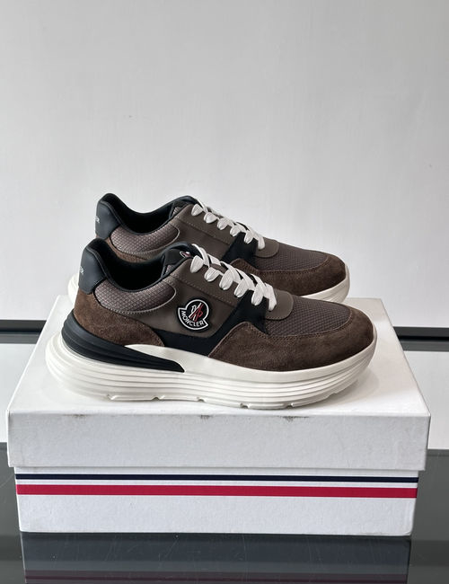 Moncler Color-Blocked Sneakers With Geometric Sole