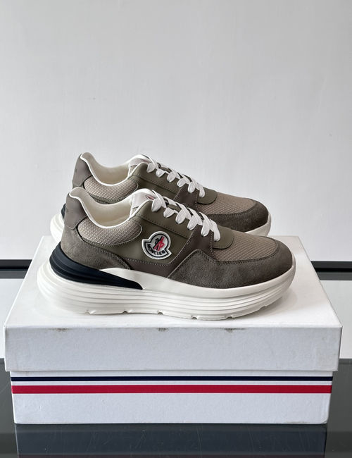 Moncler Color-Blocked Sneakers With Geometric Sole