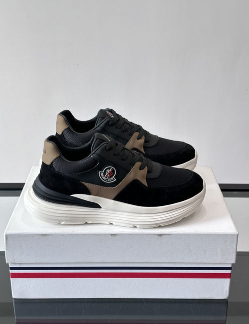 Moncler Color-Blocked Sneakers With Geometric Sole