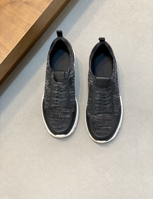 Armani Knit Slip-On Sneakers With TPU Accents