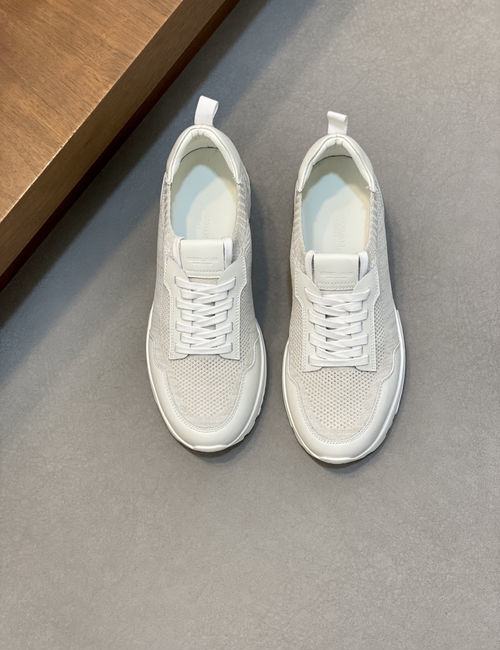 Armani Knit Slip-On Sneakers With TPU Accents
