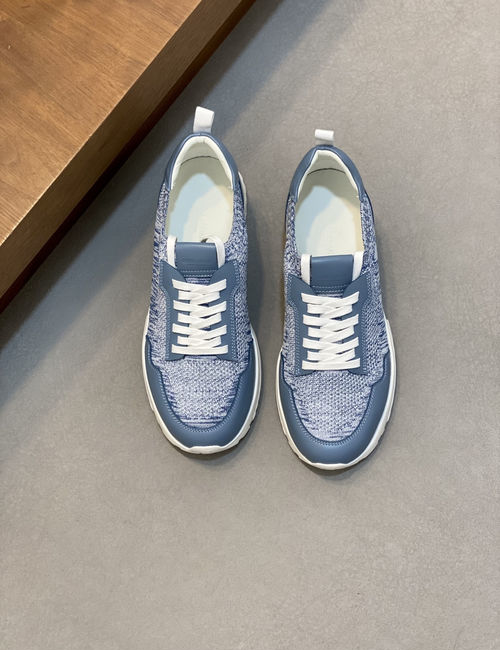 Armani Knit Slip-On Sneakers With TPU Accents