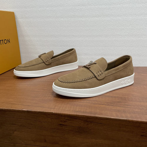 Louis Vuitton LV Resort Suede Loafers With Rubber Outsole