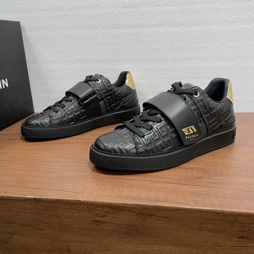 Balmain B-Court Sneakers With Velcro Strap