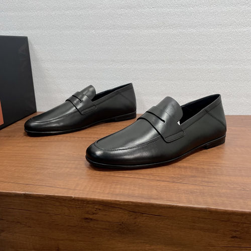 Zegna Convertible Calfskin Loafers Handcrafted Comfort