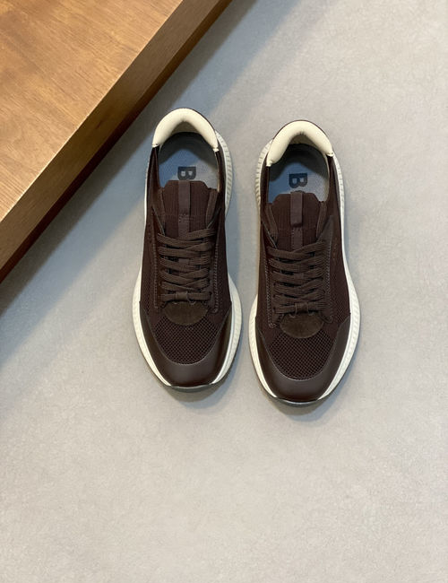 Hugo Boss Lace-Up Knit Upper Running Shoes