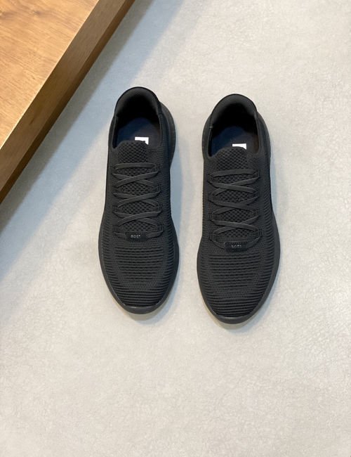 Hugo Boss Ttnm Evo Knit Leather Sneakers