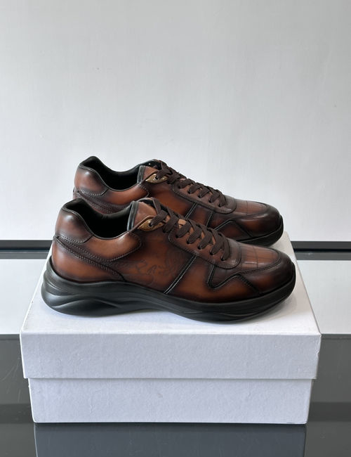Berluti Leather Upper Casual Sneakers
