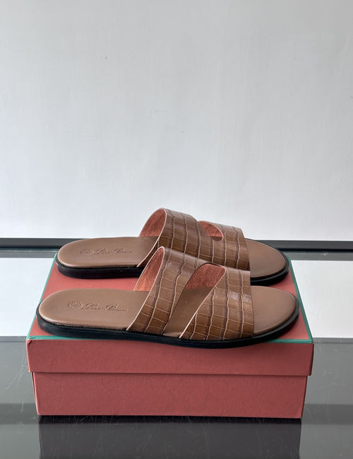 Loro Piana LP Genuine Leather Non-Slip Casual Sandals