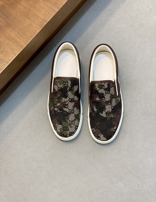 Gucci Nappa Leather Casual Skate Shoes