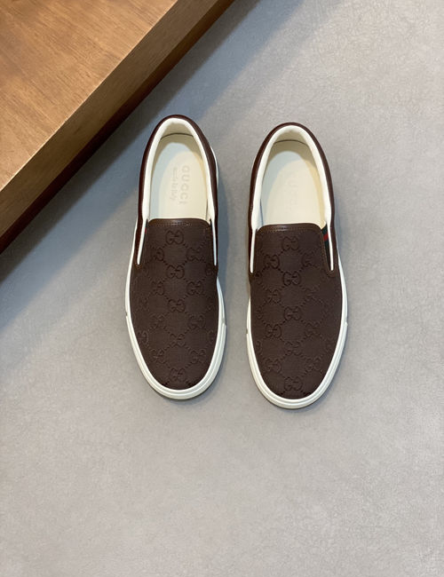 Gucci Nappa Leather Casual Skate Shoes