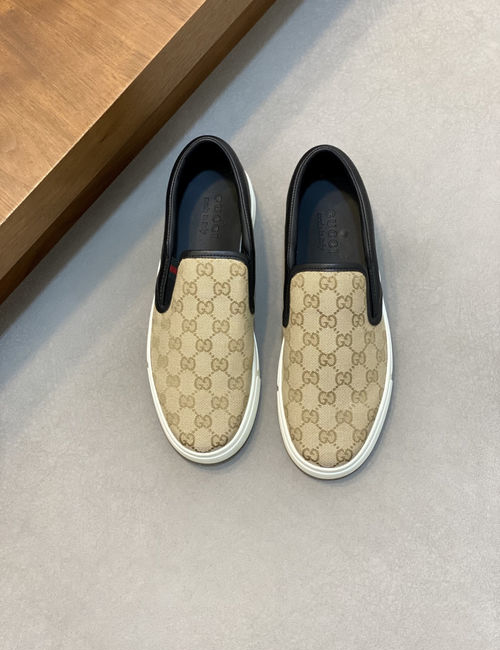Gucci Nappa Leather Casual Skate Shoes