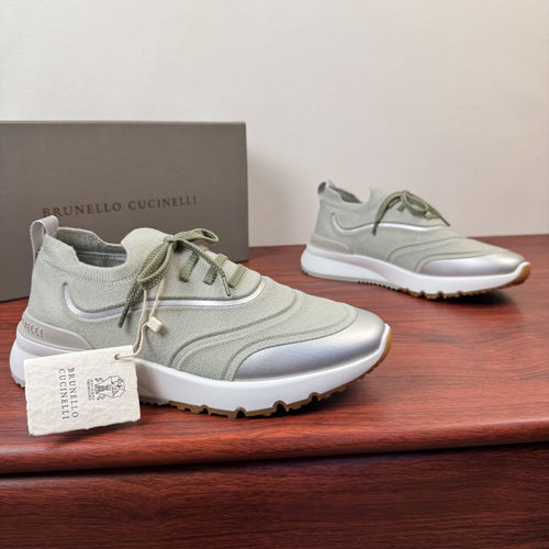 Brunello Cucinelli BC Cotton Knit Upper Lightweight Sneakers
