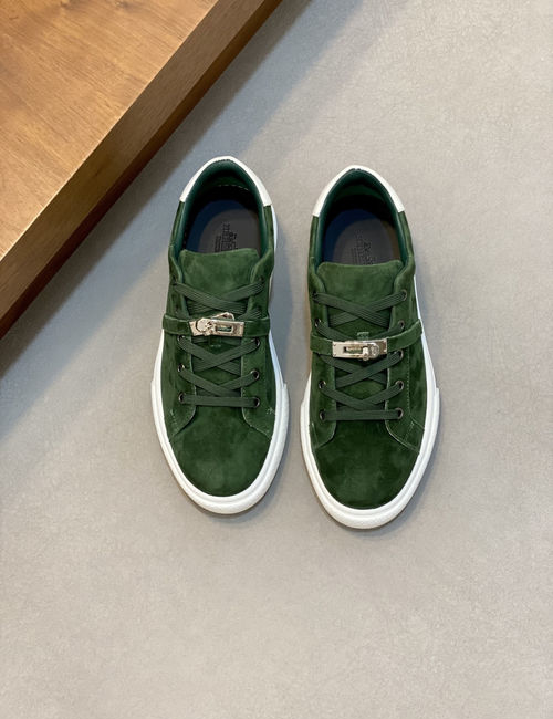 Hermes Stitched Casual Sneakers With Breathable Lining