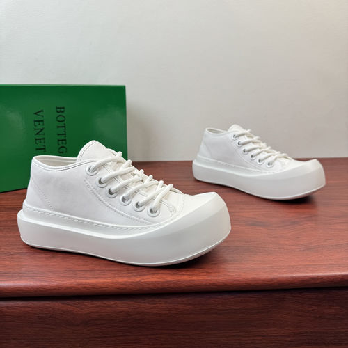 Bottega Veneta BV Chunky Leather Sneakers White