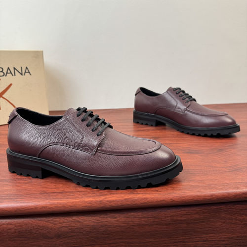 Dolce & Gabbana DG Day Classic Hammer Leather Derby Shoes