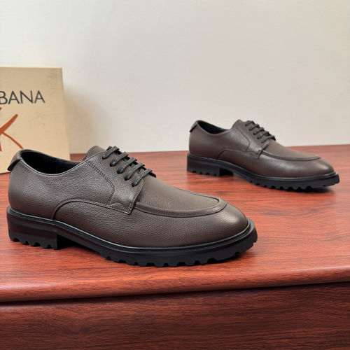 Dolce & Gabbana DG Day Classic Hammer Leather Derby Shoes