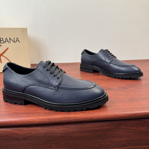 Dolce & Gabbana DG Day Classic Hammer Leather Derby Shoes