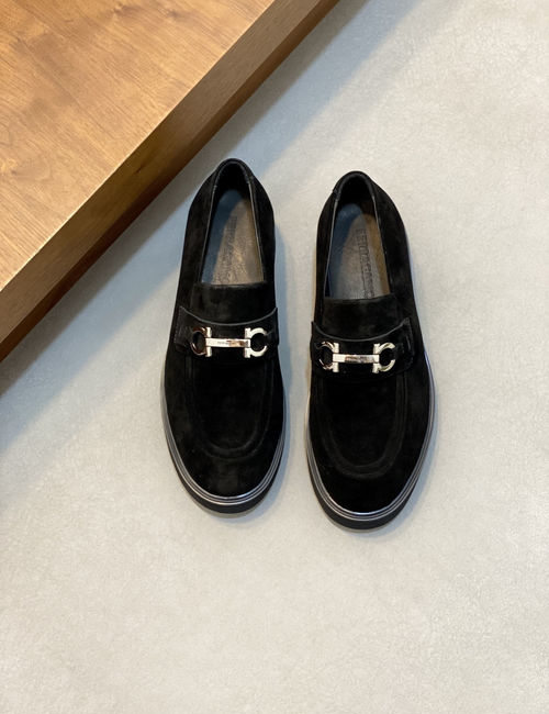 Ferragamo Casual Moccasins With Soft Cow Patent Leather