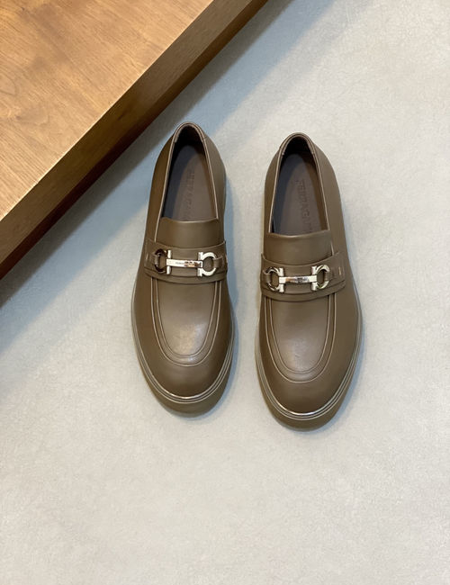 Ferragamo Casual Moccasins With Soft Cow Patent Leather