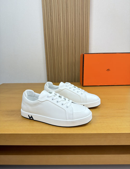 Hermes Nappa Leather Casual Skate Shoes