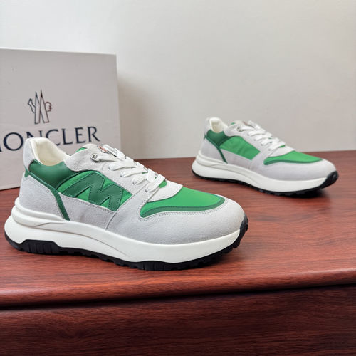 Moncler Spliced Leather Casual Sneakers